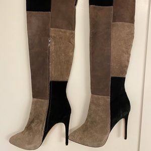 STEVE MADDEN  SUEDE LEATHER OVER THE KNEE BOOTS
